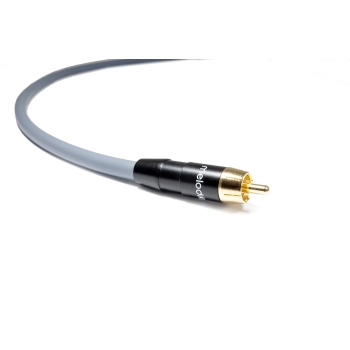 KABEL DO SUBWOOFERA Melodika Purple MDSW05G Gunmetal RCA-RCA 0,5m